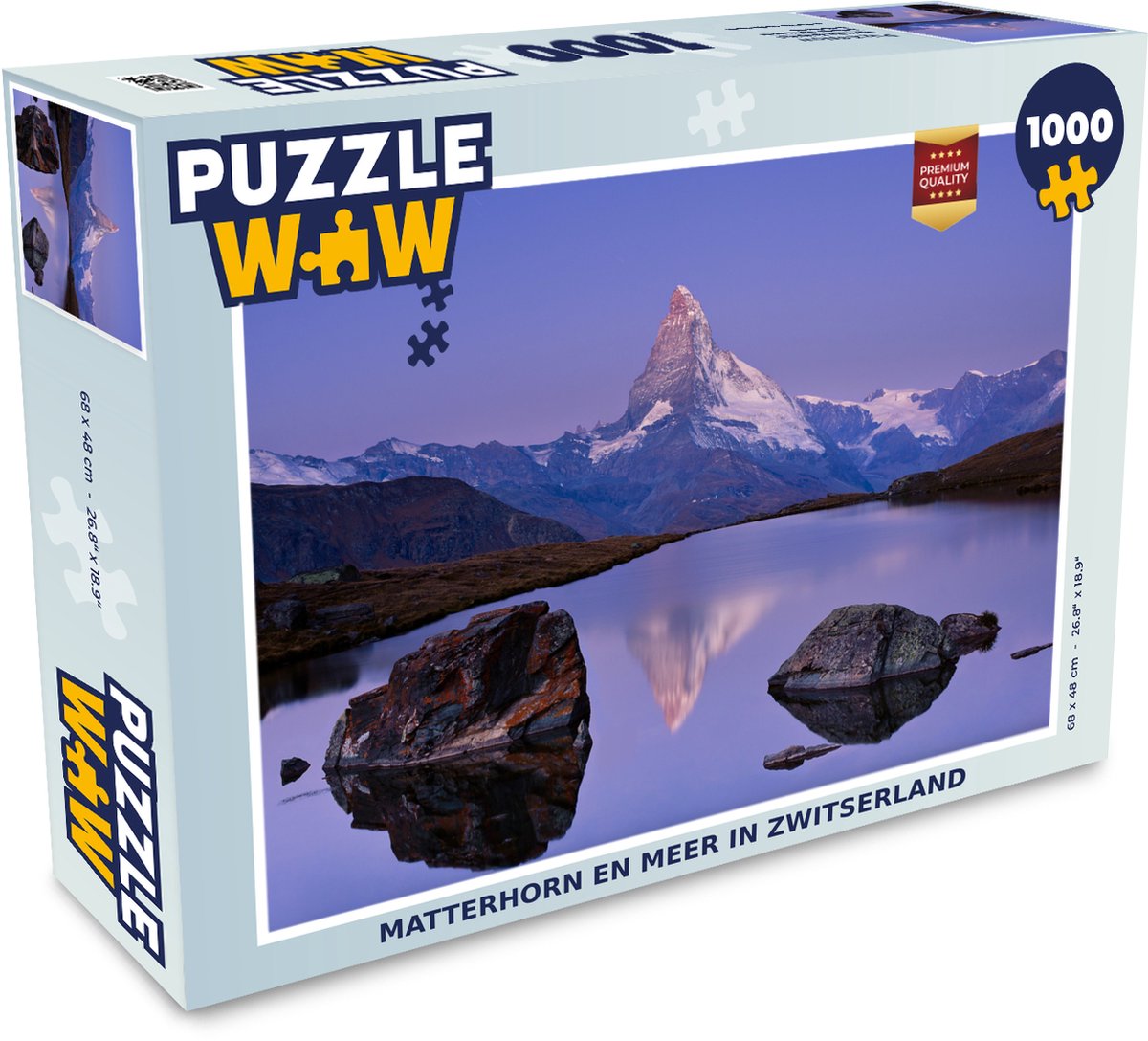 Puzzel Matterhorn en meer in Zwitserland - Legpuzzel - Puzzel 1000 stukjes volwassenen