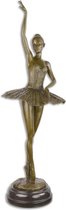 Bronzen beeld - Ballerina - Bronzen beeld dansende ballerina - 66,5 cm hoog