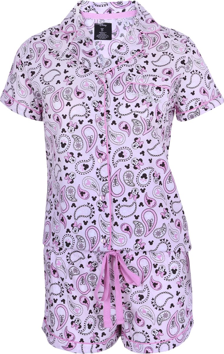 Roze pyjama met een terugkerend patroon- DISNEY Stampertje / L