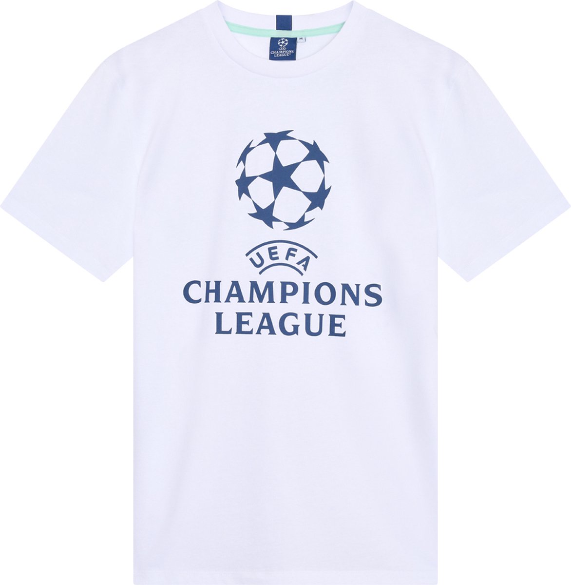 Champions League logo t-shirt senior - wit - Maat XL - maat XL