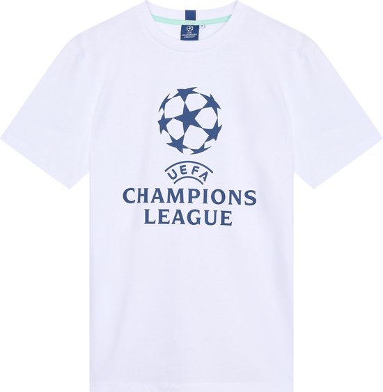 Champions League logo t-shirt senior wit - maat XL - maat XL