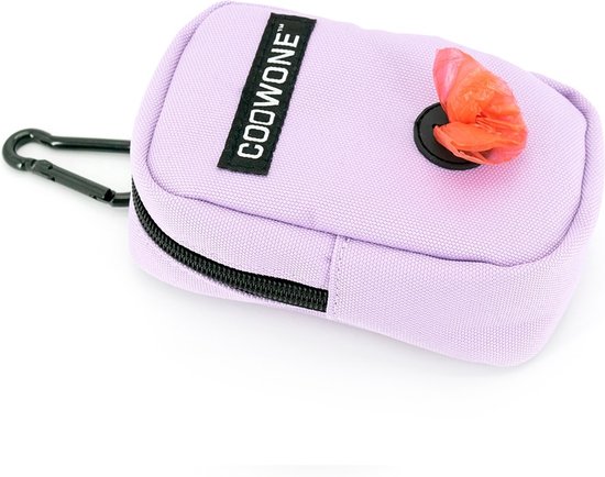 Vuilniszakdrager voor Huisdieren, Oplaadbare Hondenpoepzakhouder, Extra Dikke LED-zaklamp, Hondenuitlaataccessoire, Lekvrije Zakken (PINK