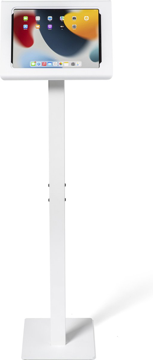 Tabdoq iPad vloerstandaard voor iPad 9.7-inch met uitsparingen voor home button en front camera, wit