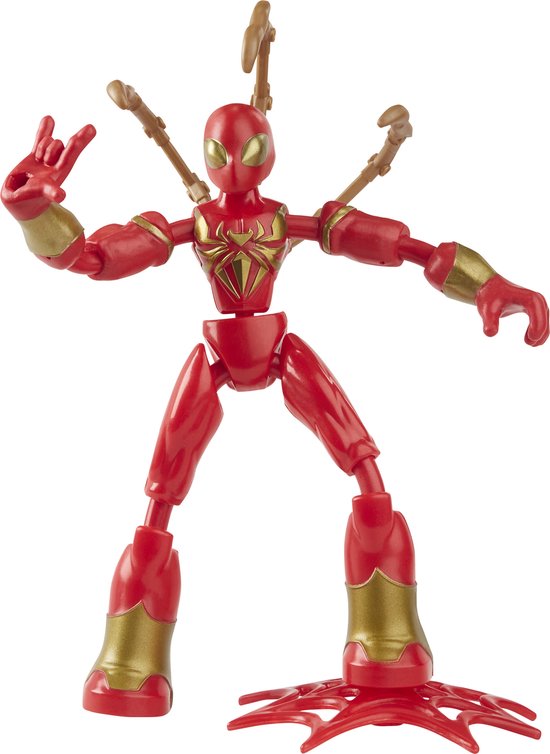 Marvel Spider-Man Bend and Flex Iron Spider - Speelfiguur 15cm - Marvel