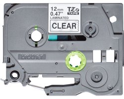 Labeltape Brother TZe, TZ TZe-131S Tapekleur: Transparant Tekstkleur:Zwart 12 mm 4 m