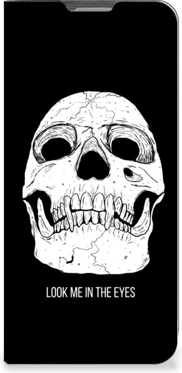Mobiel BookCase OPPO Reno8 Lite Skull Eyes