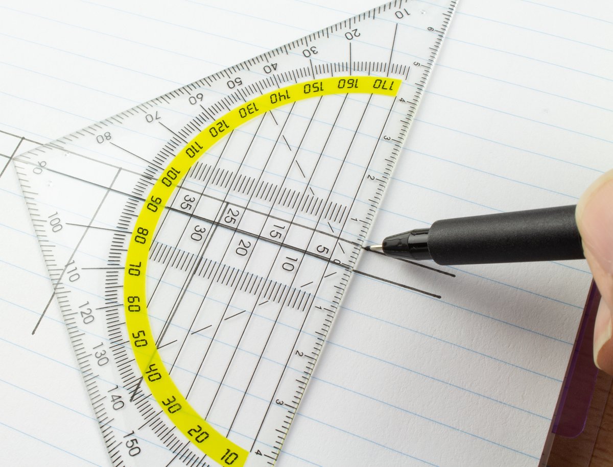Geodriehoek - kunststof - 16cm - schaalverdeling 14cm - transparant - K-750000 op Prijzenvolger.com