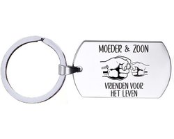 Sleutelhanger RVS - Moeder En Zoon