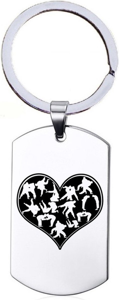 Sleutelhanger RVS - Judo
