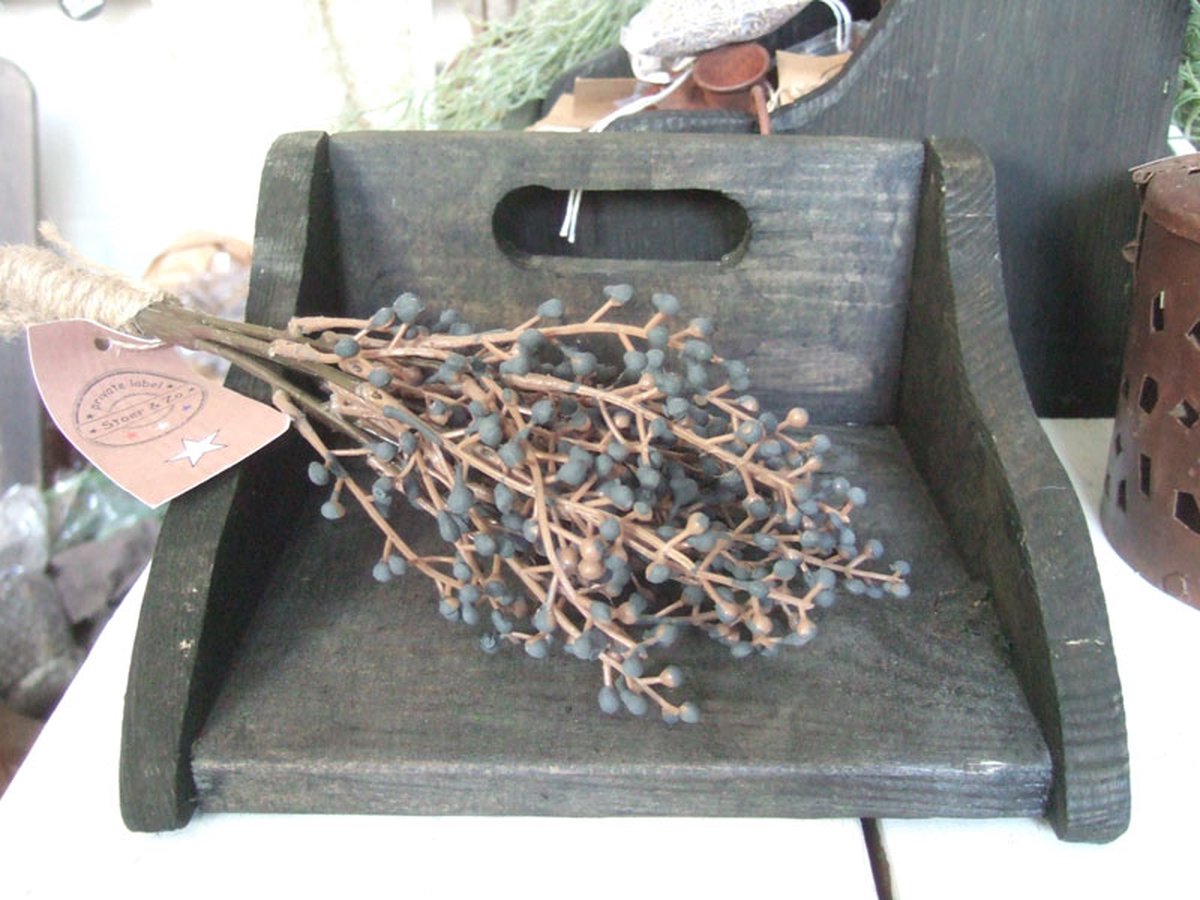 Houten servettenhouder zwart
