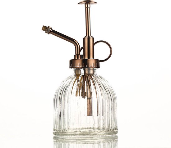 MHT Plantenspuit Glas - Wit - Vintage - 230 ml - Spray - 6 Kleuren - Water Verstuiver