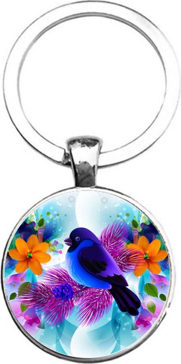 Sleutelhanger Glas - Vogel