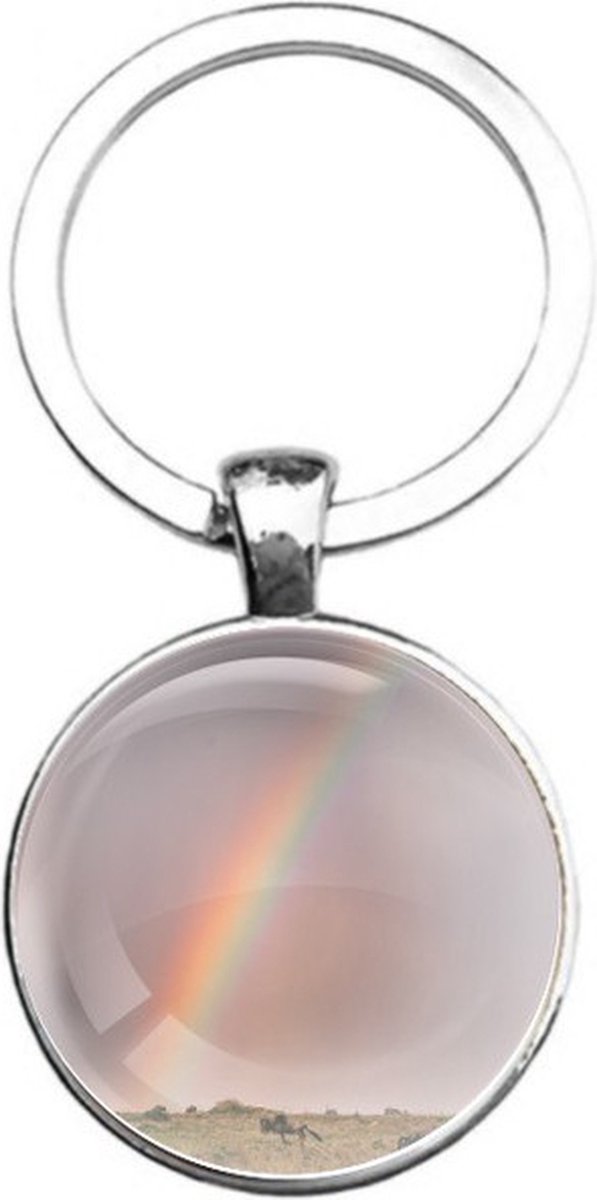 Sleutelhanger Glas - Regenboog