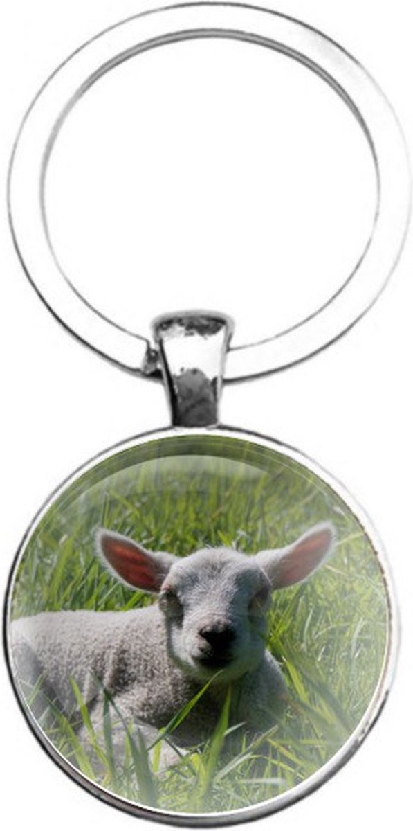 Sleutelhanger Glas - Schaap