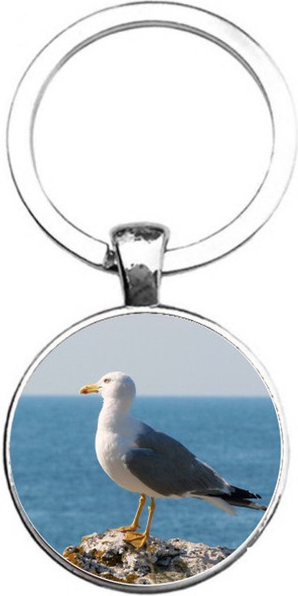 Sleutelhanger Glas - Meeuw