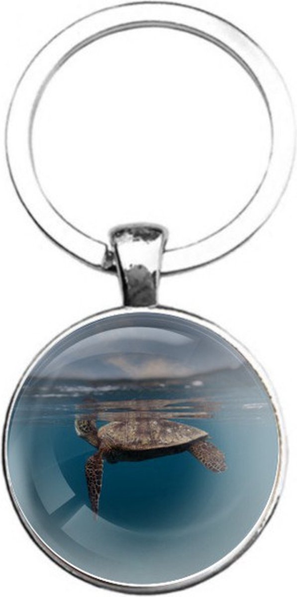 Sleutelhanger Glas - Schildpad