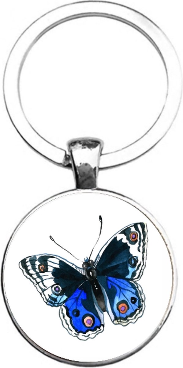 Sleutelhanger Glas - Vlinder