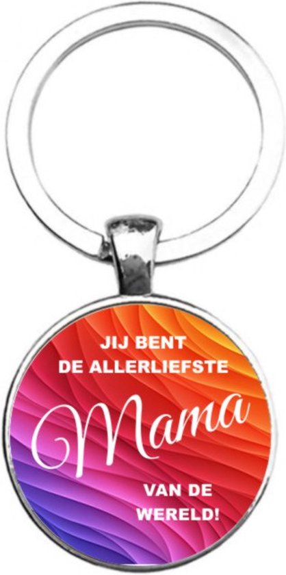 Sleutelhanger Glas - Lieve Stiefmoeder Wij Houden Van Je | bol