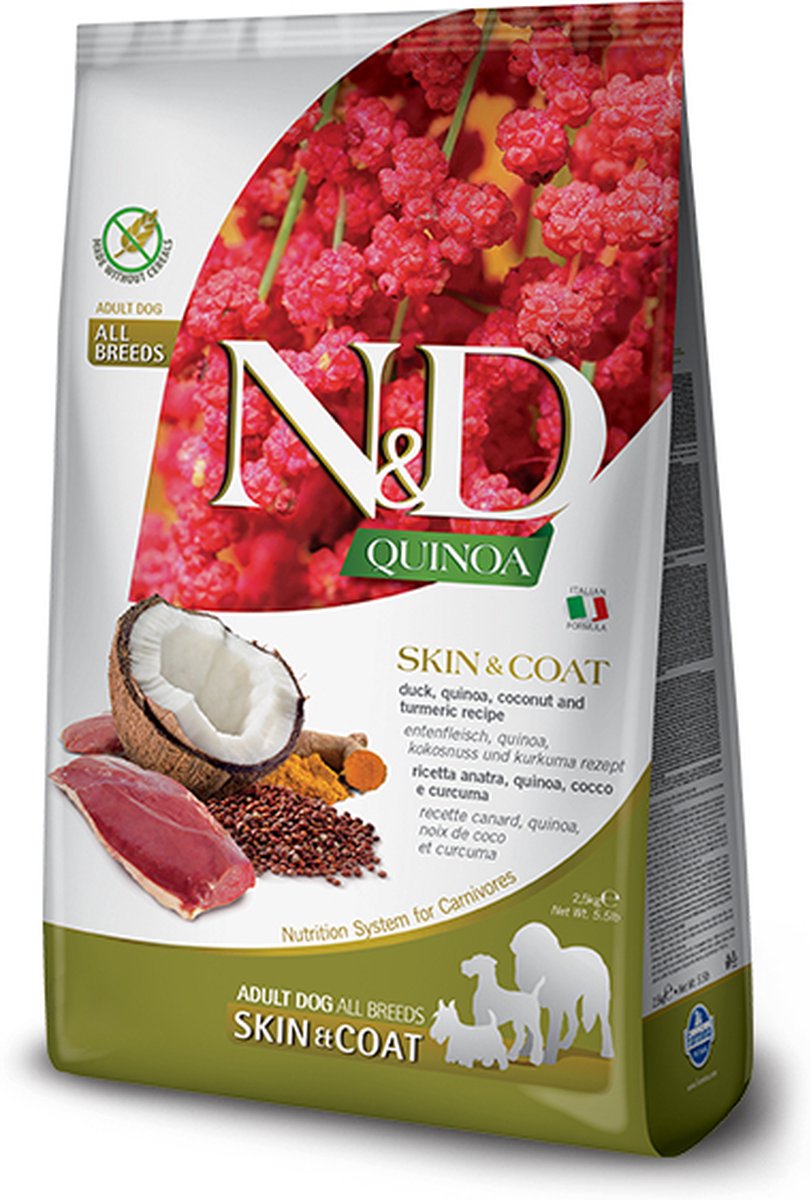 farmina Farmina N&D Grain Free Dog Quinoa Skin & Coat Adult Duck 7 kg - Hond