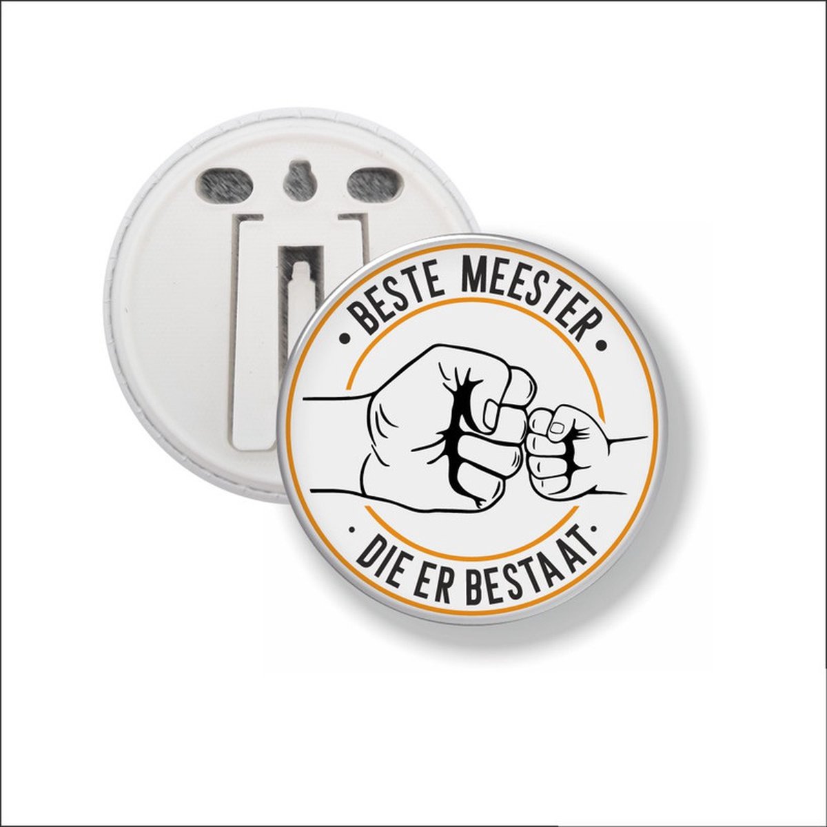 Button Met Clip 58 MM - Beste Meester