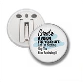 Button Met Clip 58 MM - Create A Vision