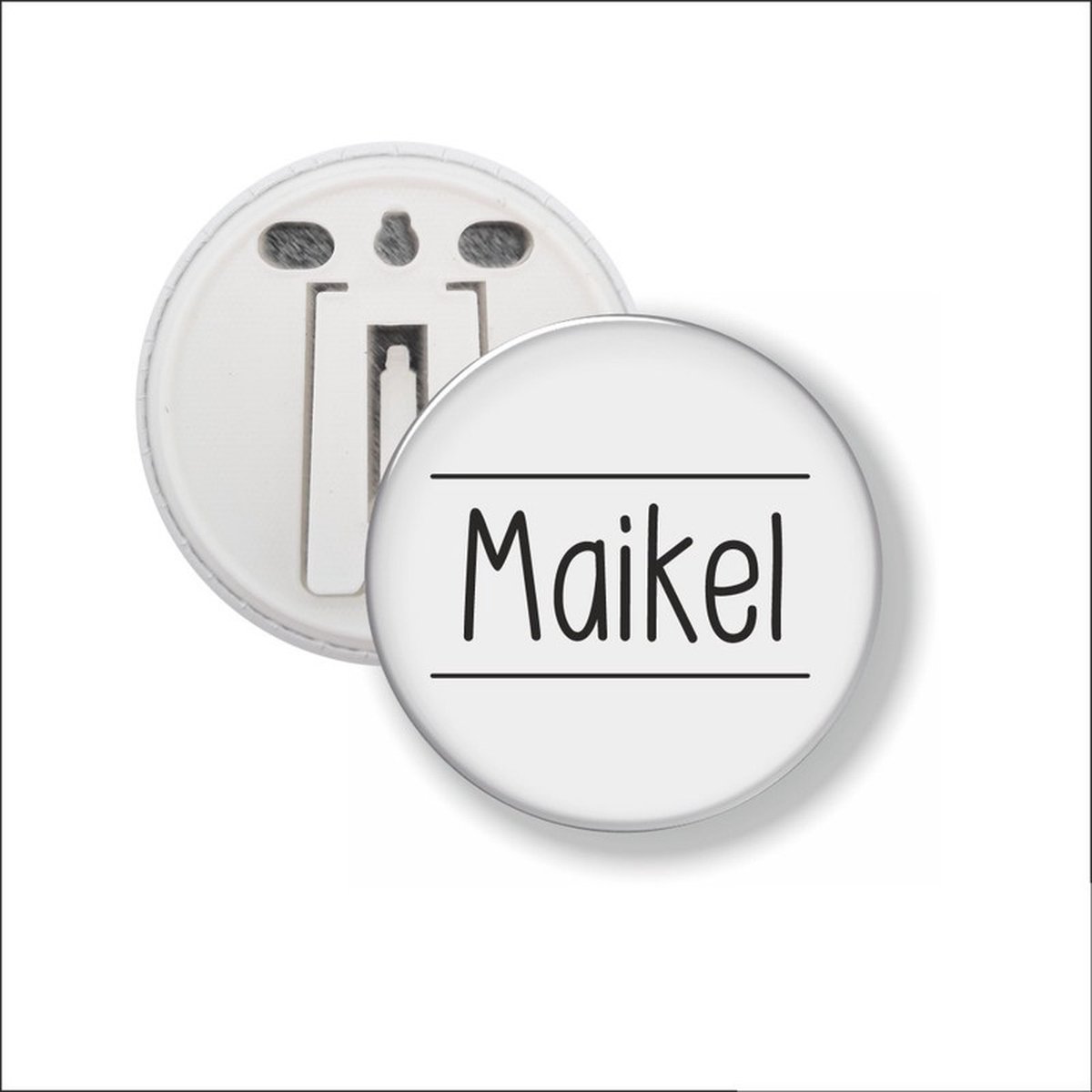 Button Met Clip 58 MM - Maikel