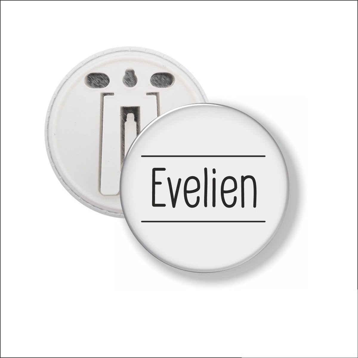 Button Met Clip 58 MM - Evelien