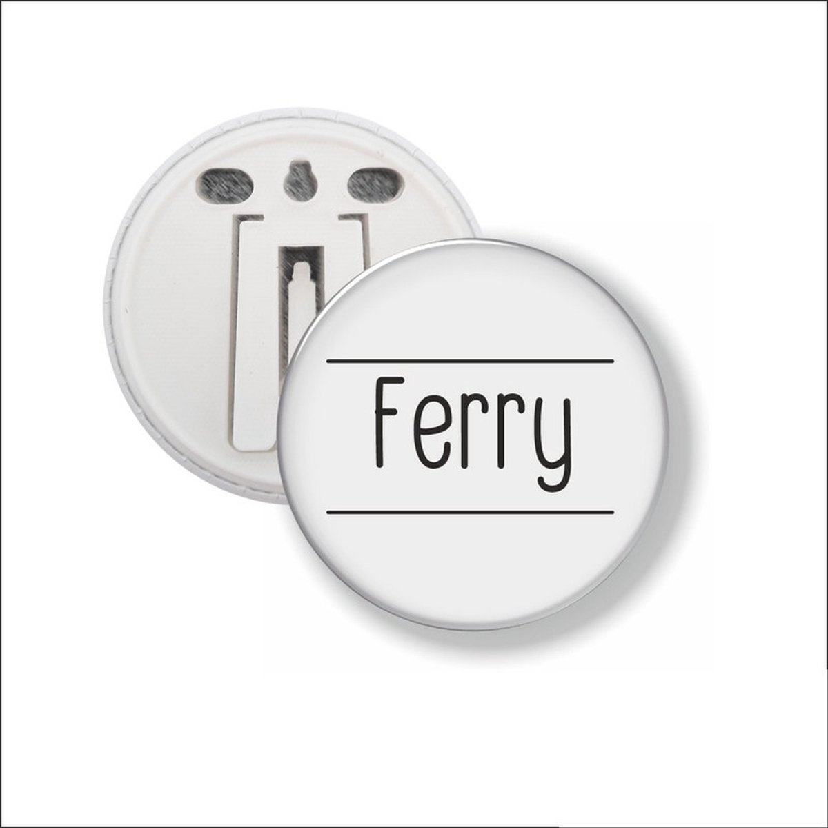 Button Met Clip 58 MM - Ferry