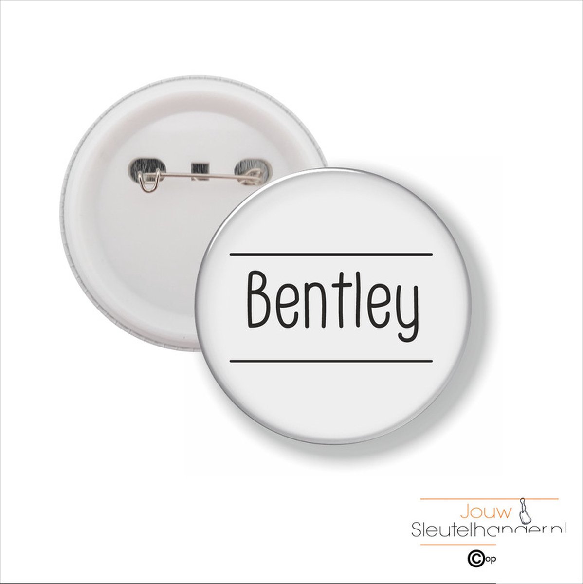 Button Met Speld 58 MM - Bentley