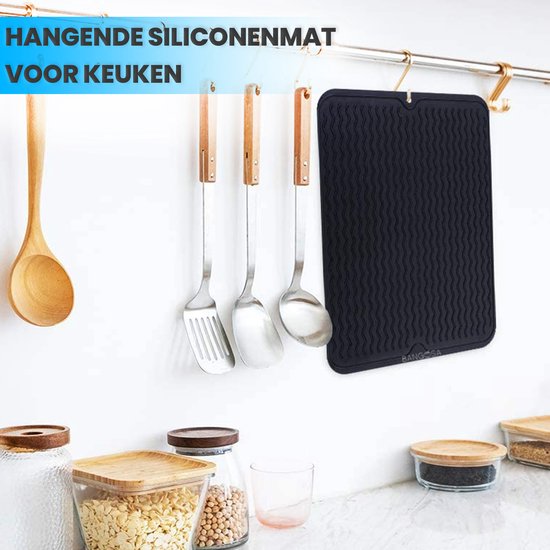 2 Stuks Afdruipmat Servies Voor De Keuken, 60 X 40 Cm Koffiezetapparaat Afdruipmat Absorberende Droogmat Voor Keukenaanrecht Koffiebar Badkamer Eettafel