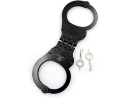Mister B Cuffs - Scharnierende Politiehandboeien - Zwart