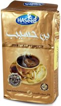 Café arabe turc Haseeb 500 gr. - Café torréfié Medium avec cardamome Extra - Coffee torréfié Medium avec cardamome Extra - Produits 100 % Pure