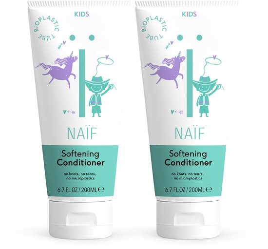 Naïf Kids Conditioner - Voordeelverpakking 2 x 200ml - met Natuurlijke Ingrediënten