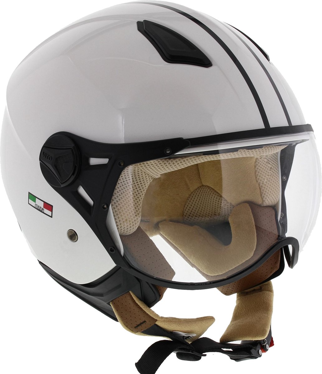 Vito Jet Moda Glans Wit XL (61-62cm)