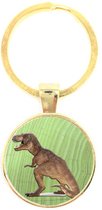 Porte-clés en verre - Dinosaure