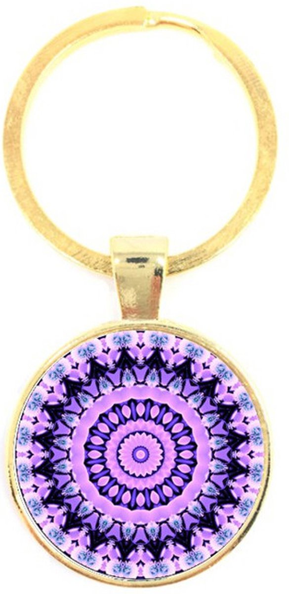 Sleutelhanger Glas - Mandala
