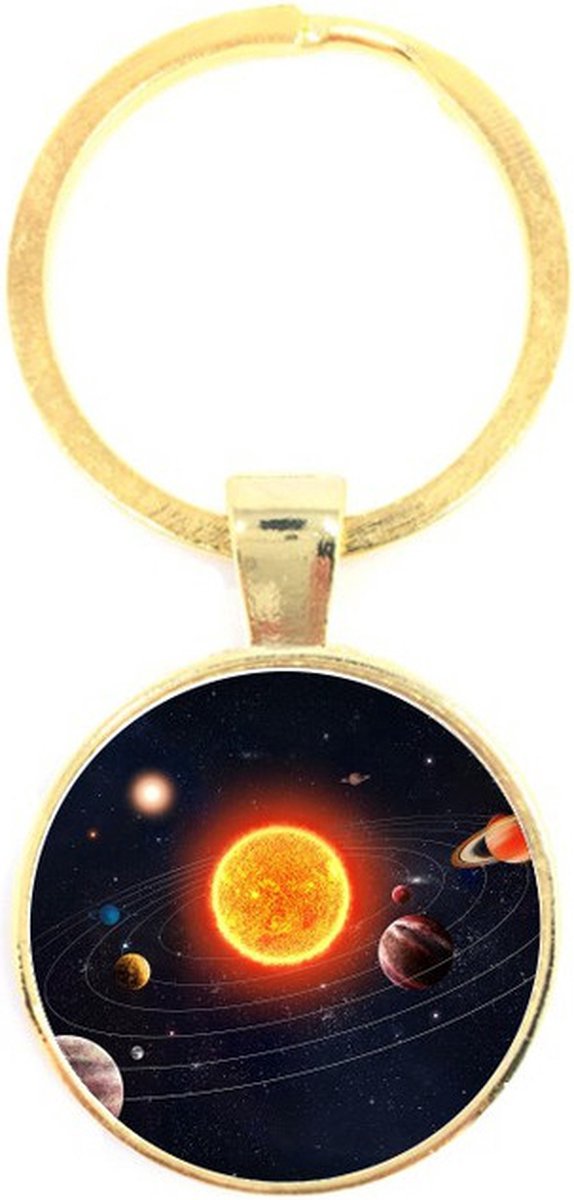 Sleutelhanger Glas - Zon
