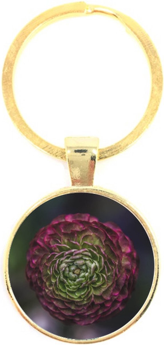 Sleutelhanger Glas - Bloem