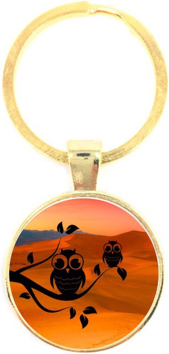 Sleutelhanger Glas - Uil