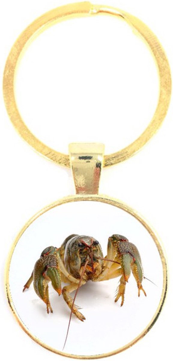 Sleutelhanger Glas - Krab