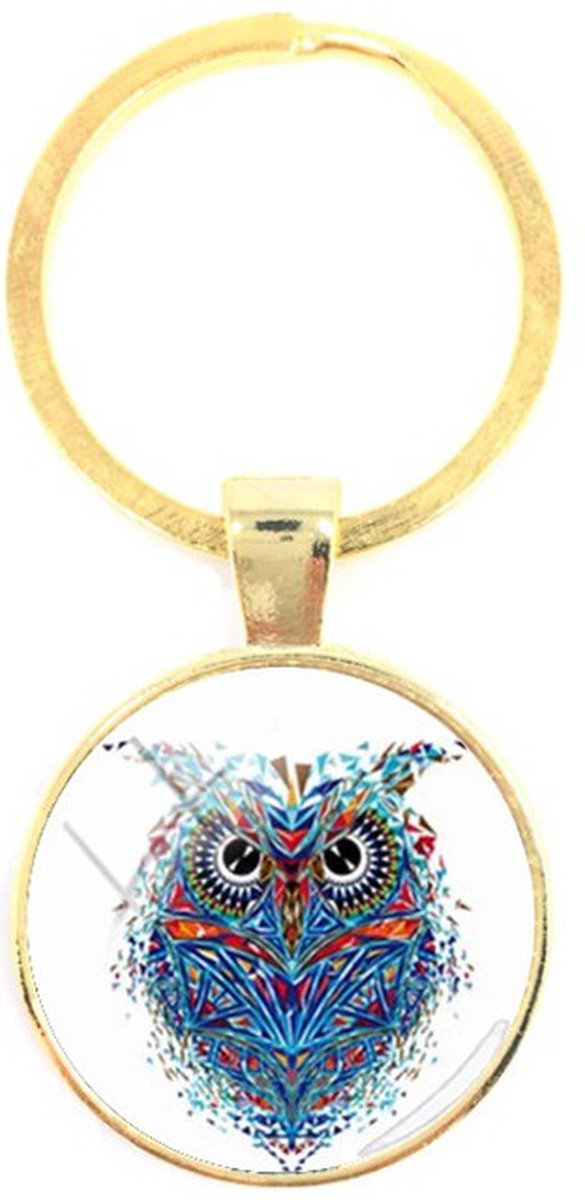 Sleutelhanger Glas - Uil
