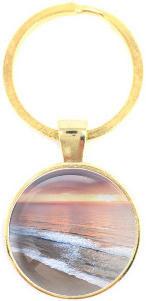 Sleutelhanger Glas - Strand