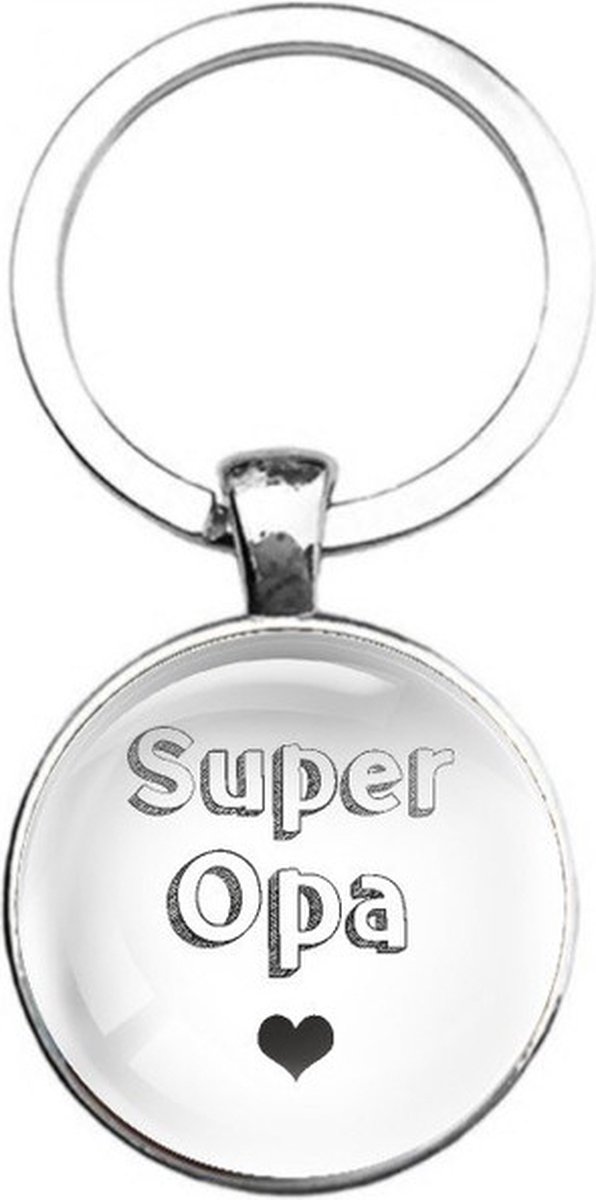 Sleutelhanger Glas - Super Opa