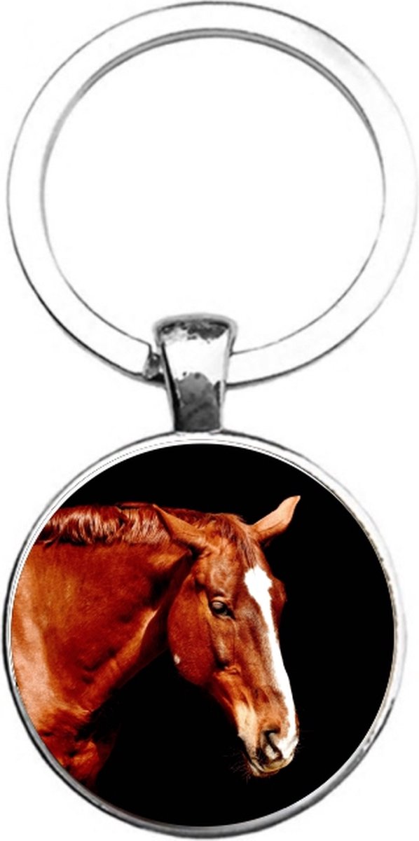 Sleutelhanger Glas - Paard