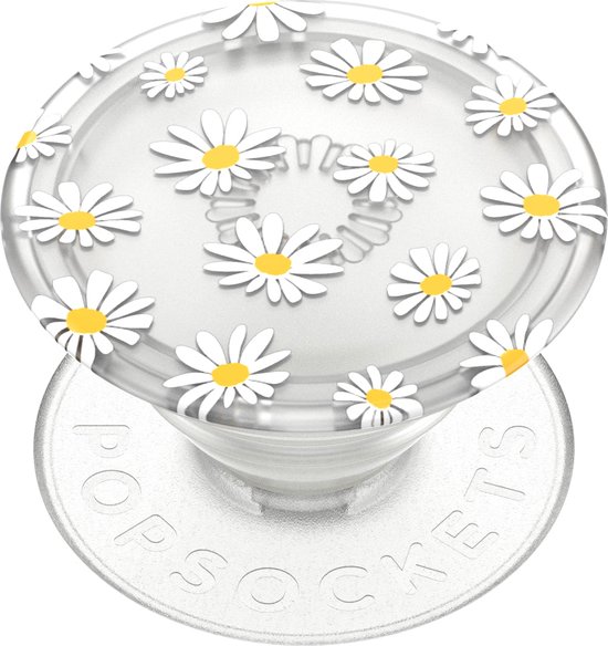 PopSockets PopGrip Plant – Telefoonbutton en Standaard met 35% plantaardige materialen – Madeliefjes