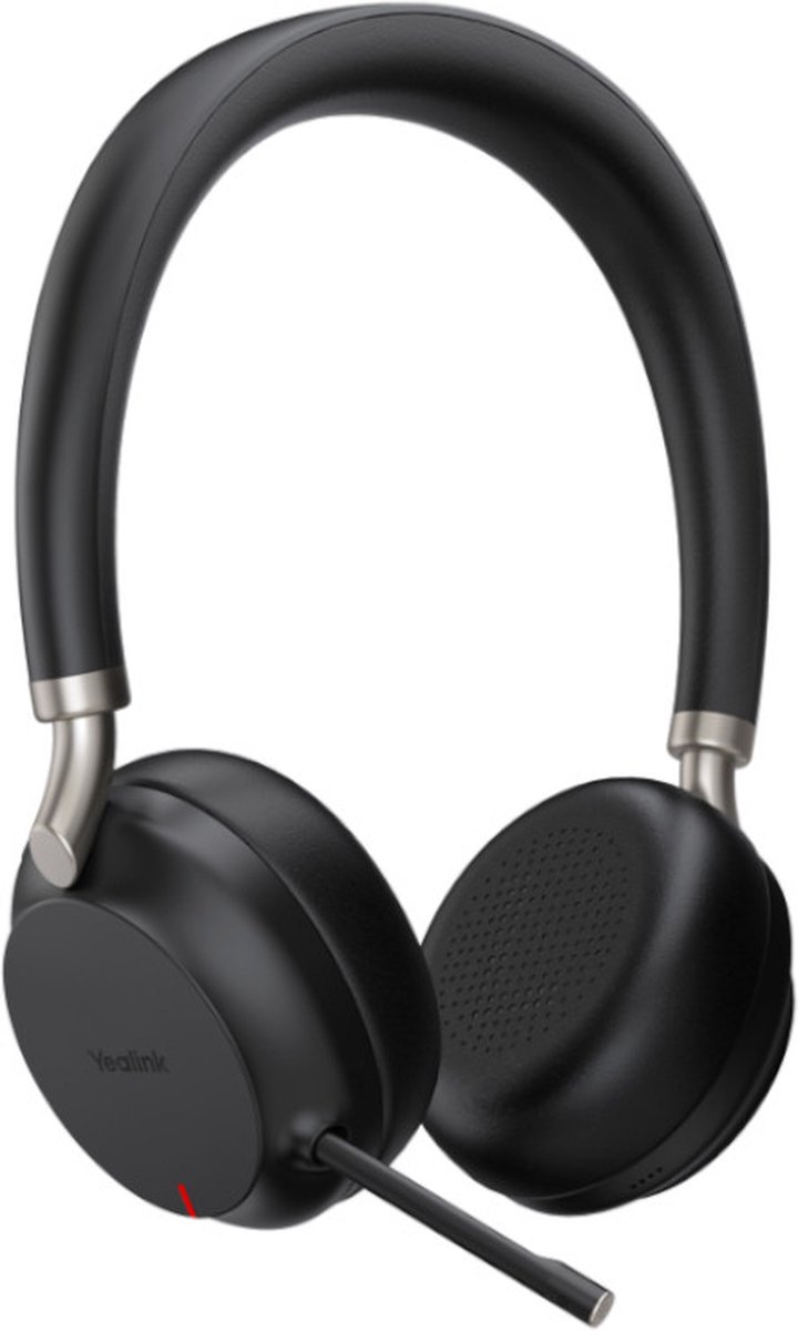 Yealink BH72 Lite UC - Headset - Op oor - draadloos - bluetooth 5.2 - USB type-A - zwar