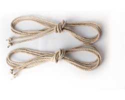 Shibari Touw set van 2 x 4 meter | 6mm dik | Synthetische hennep | Hempex / Spleitex | Hoogwaardig | Bondage