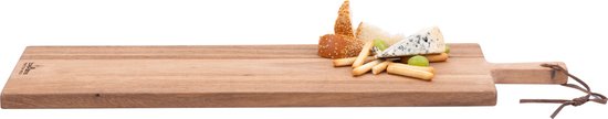 Bowls and Dishes Pure Teak Wood Borrelplank | Tapasplank | Serveerplank 69 x 20 x 2 cm | cadeautip!
