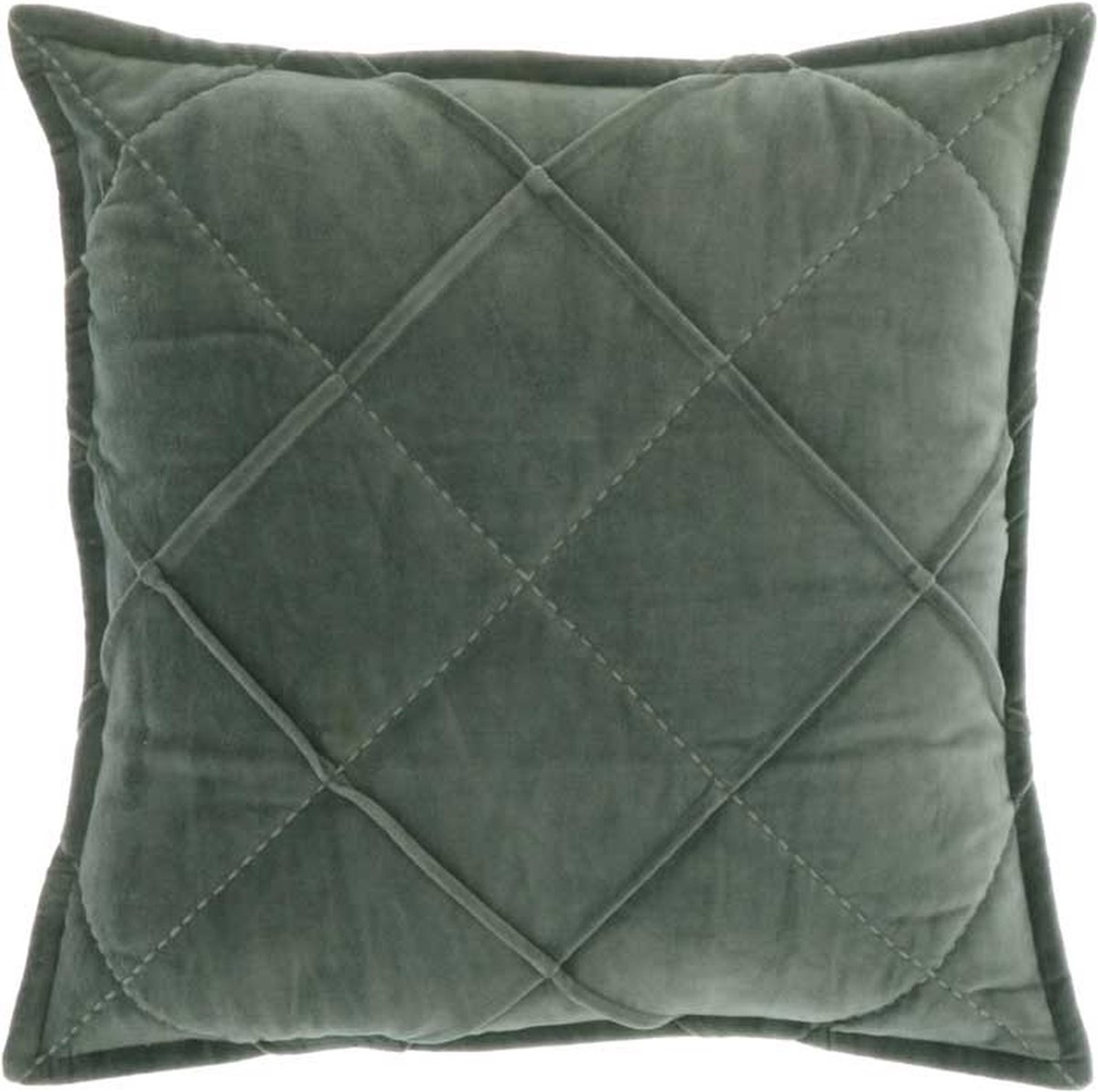 Unique Living - Kussen Doutzen 45x45cm Laurel Green