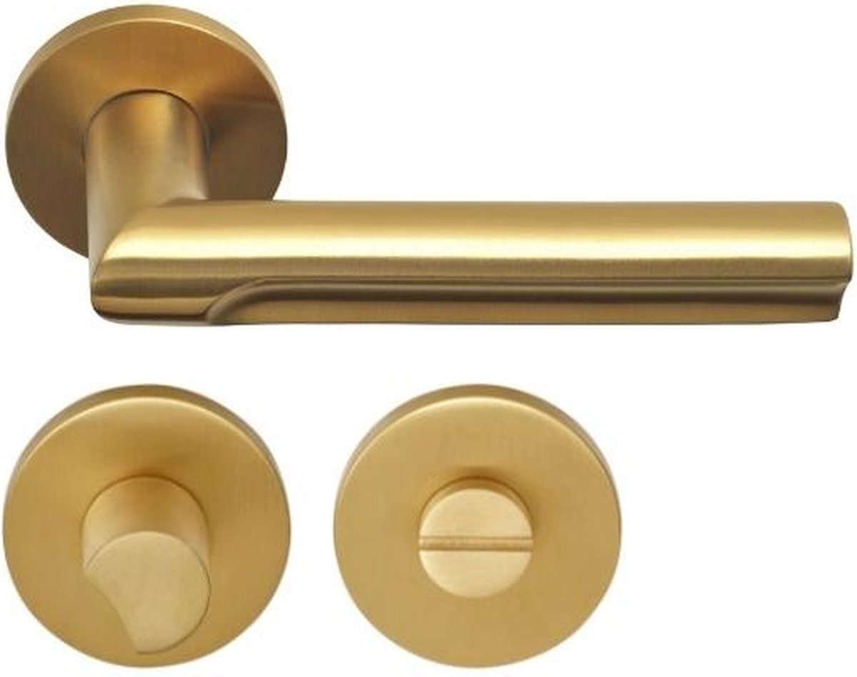FORMANI - Deurkruk - David Rockwell - Deurklink - ECLIPSE DR103-G - PVD mat goud - design - toiletgarnituur